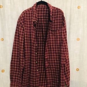 Urban Outfitters Oversized Flannel, Maroon